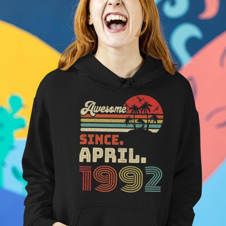 31 Years Old Awesome Since April 1992 31St Birthday Women Hoodie Gifts for Her