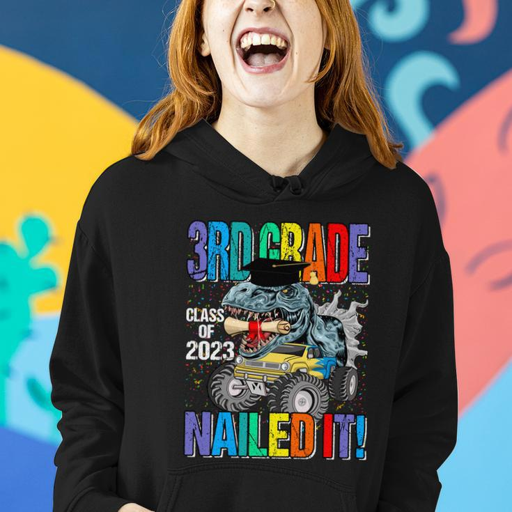 3Rd Grade Class Of 2023 Nailed It Monster Truck Dinosaur Cute Gift Women Hoodie Gifts for Her