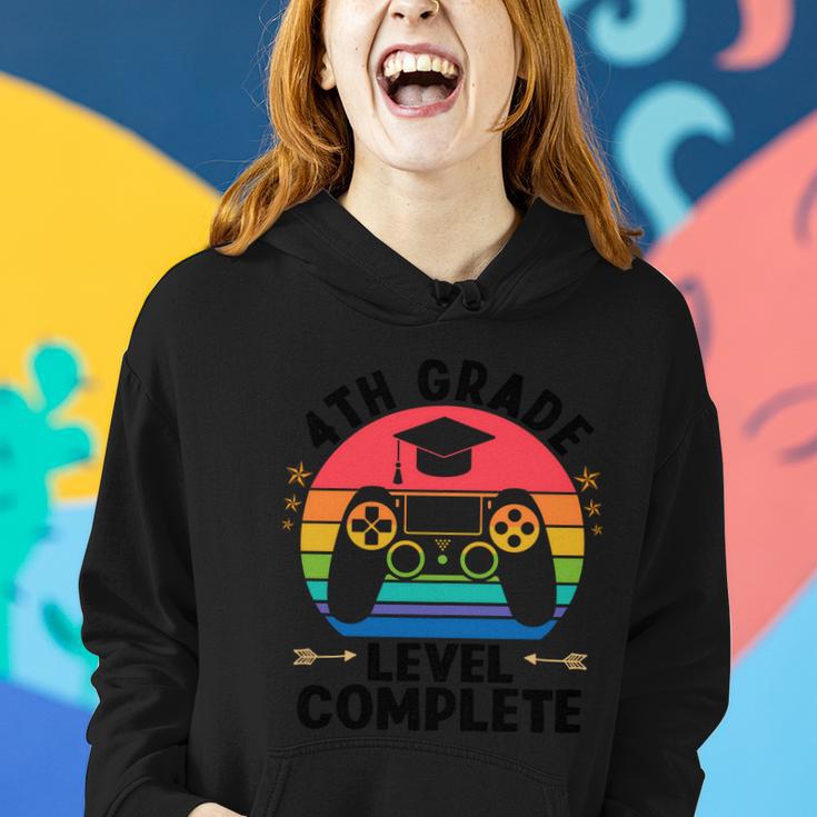 4Th Grade Level Complete Game Back To School Women Hoodie Gifts for Her