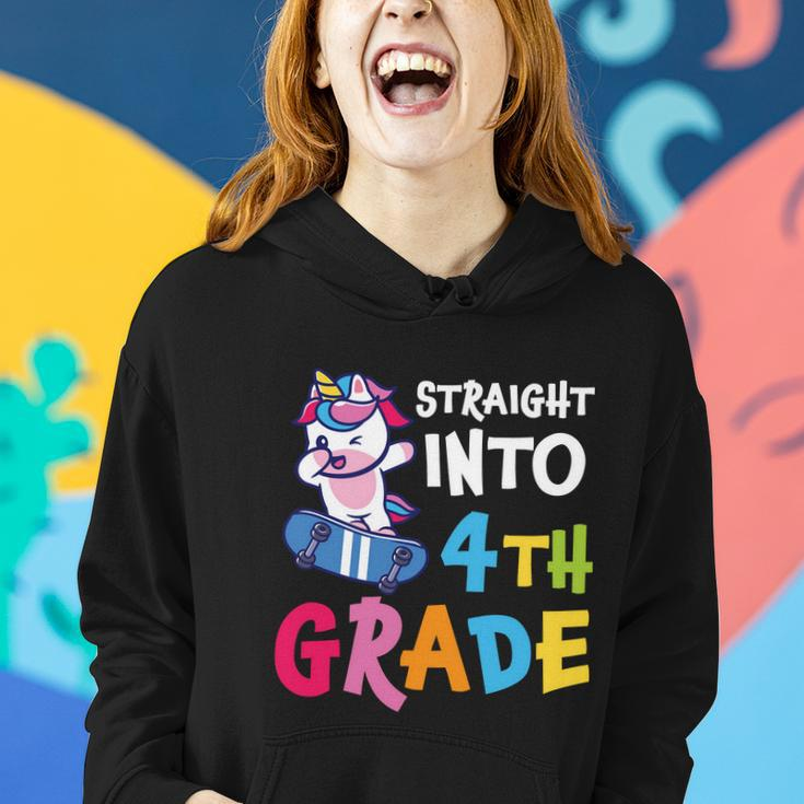 4Th Grade Unicorn Back To School First Day Of School Women Hoodie Gifts for Her