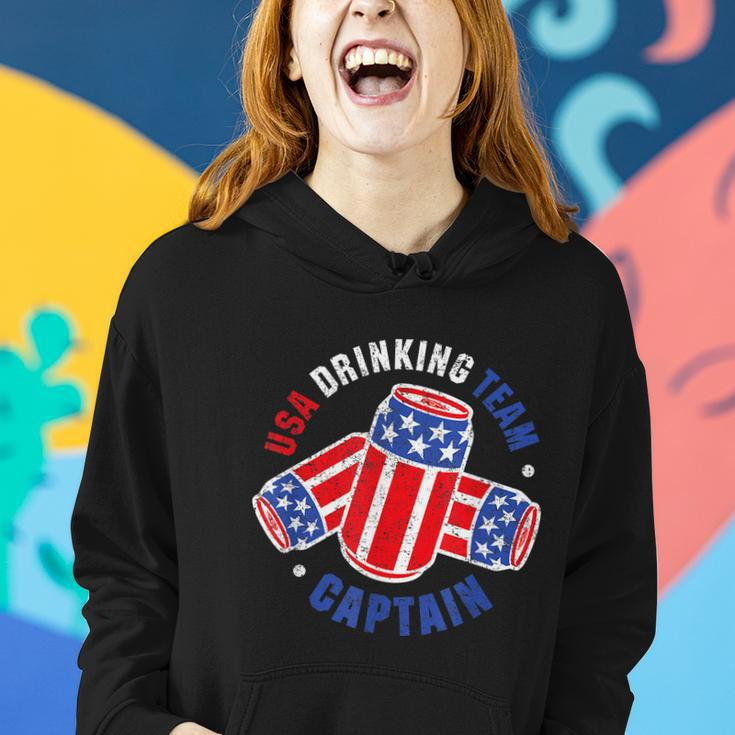4Th Of July Beer Can Flag Usa Drinking Team Women Hoodie Gifts for Her