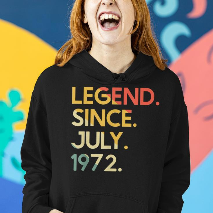 50 Years Old Vintage Legend Since July 1972 50Th Birthday Women Hoodie Gifts for Her