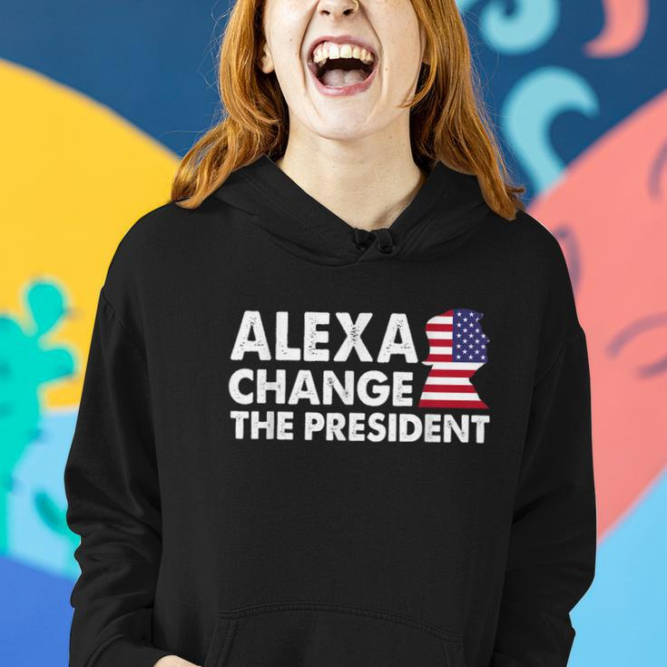 Alexa Change The President Funny Anti Joe Biden Tshirt Women Hoodie Gifts for Her