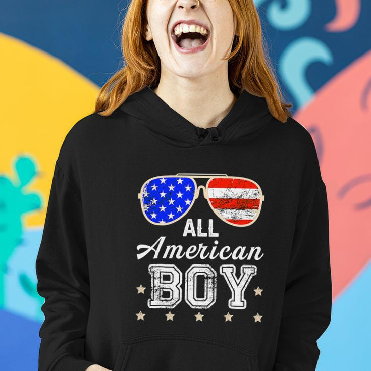 All American Boy 4Th Of July Boys Kids Sunglasses Women Hoodie Gifts for Her
