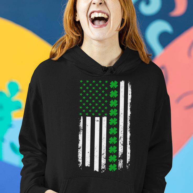 American Irish Clover Flag St Patricks Day Tshirt Women Hoodie Gifts for Her
