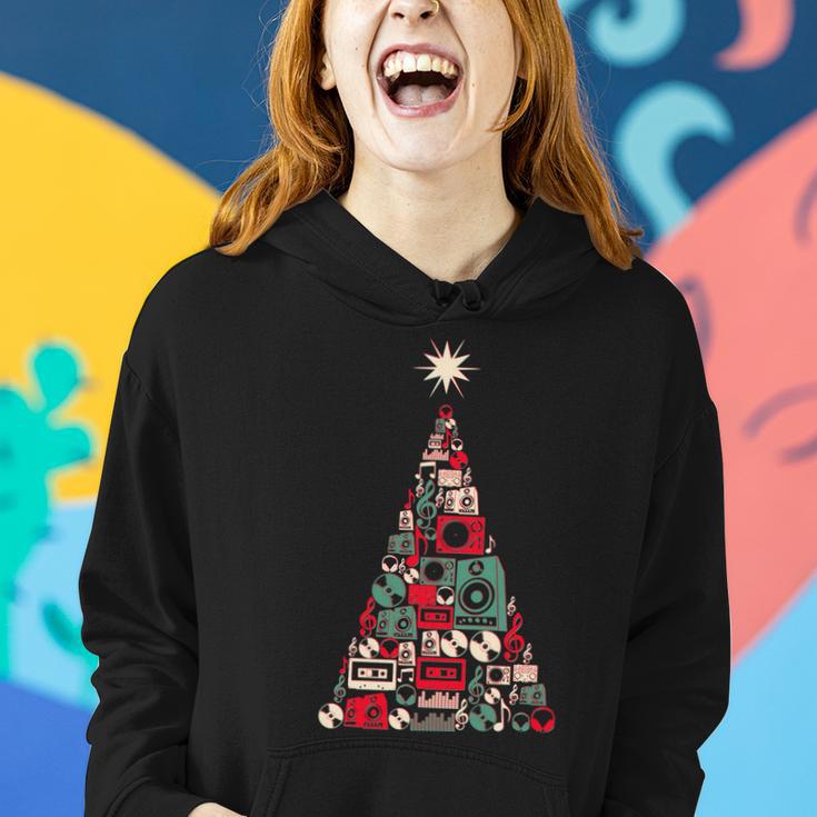 Audio Music Fan Christmas Tree Women Hoodie Gifts for Her