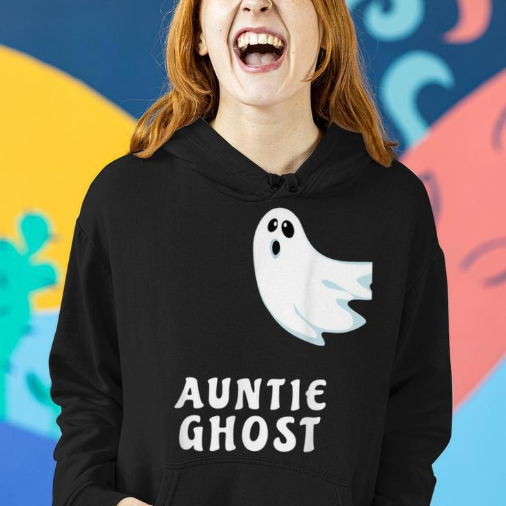 Auntie Ghost Funny Spooky Halloween Ghost Halloween Mom Women Hoodie Gifts for Her