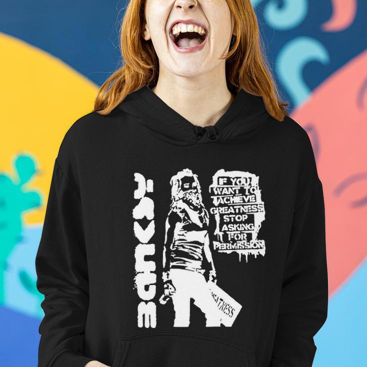 Banksy Achieve Greatness Women Hoodie Gifts for Her