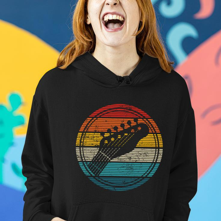Bass Guitar Vintage Retro Funny Bass Player Bassist Women Hoodie Gifts for Her