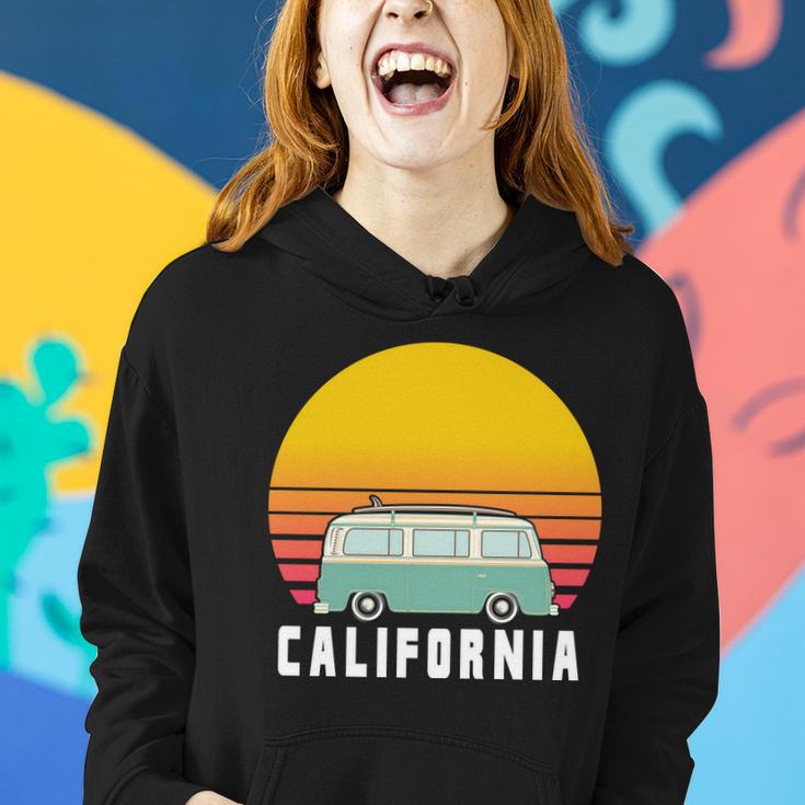 Beach Bum California Hippie Van Women Hoodie Gifts for Her