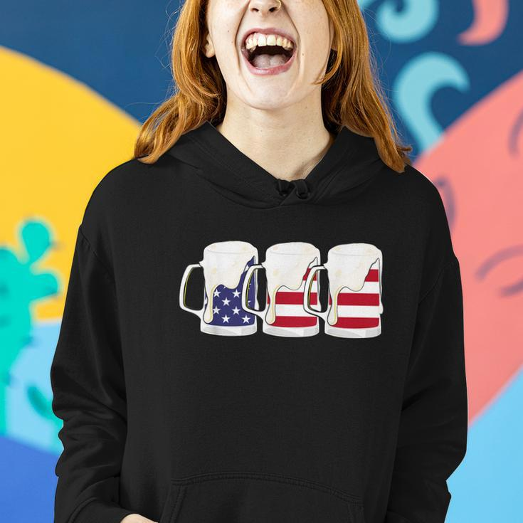Beer American Flag Shirt 4Th Of July Men Women Merica Usa Women Hoodie Gifts for Her