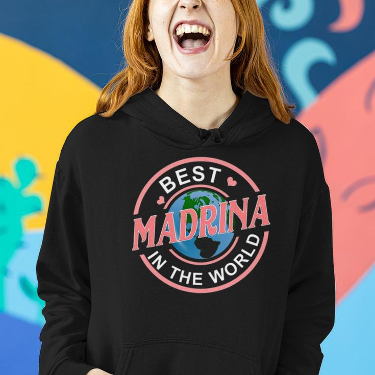 Best Madrina In The World Funny Spanish Godmother Gift Women Hoodie Gifts for Her