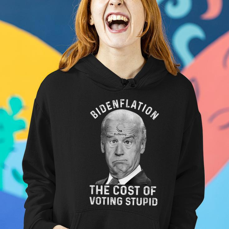Bidenflation The Cost Of Voting Stupid Women Hoodie Gifts for Her