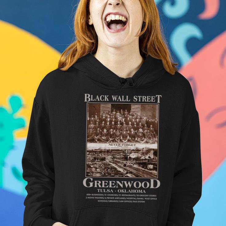 Black Wall Street Never Forget Greenwood Tulsa Oklahoma Tshirt Women Hoodie Gifts for Her