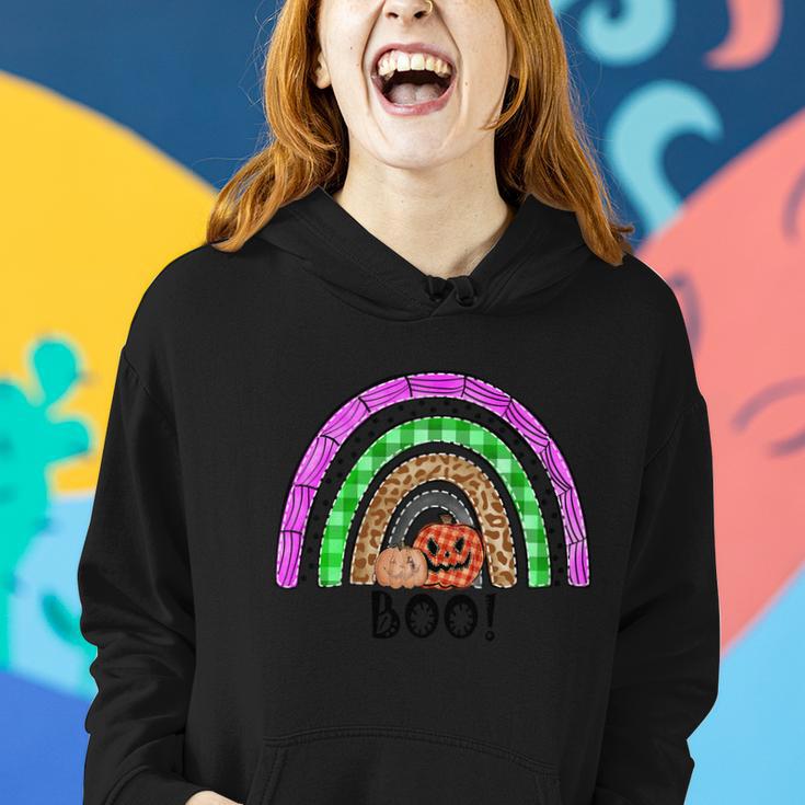 Boo Pumpkin Thanksgiving Quote Women Hoodie Gifts for Her