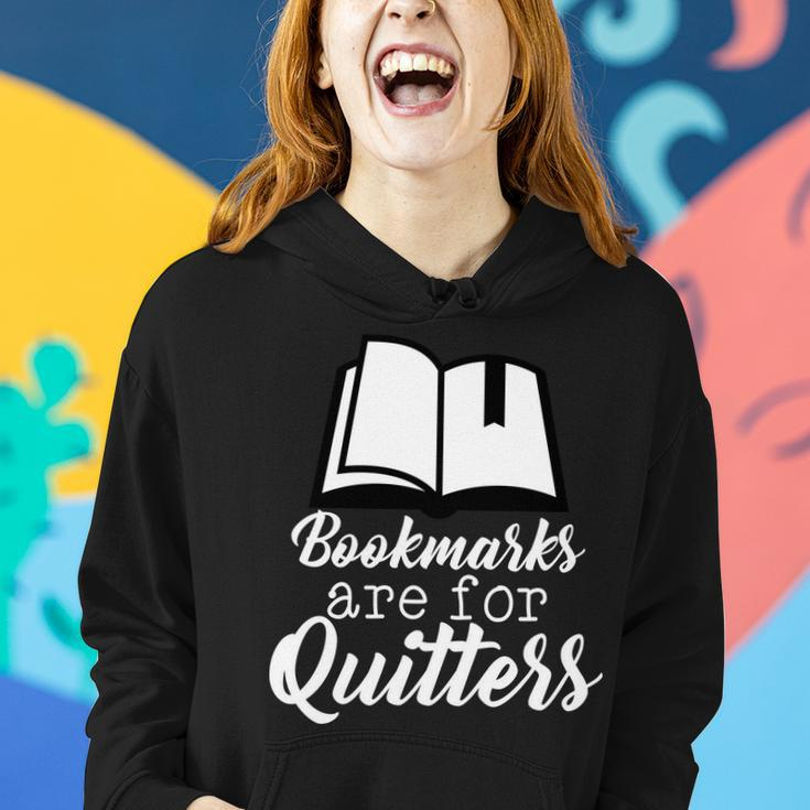 Book Lovers - Bookmarks Are For Quitters Tshirt Women Hoodie Gifts for Her