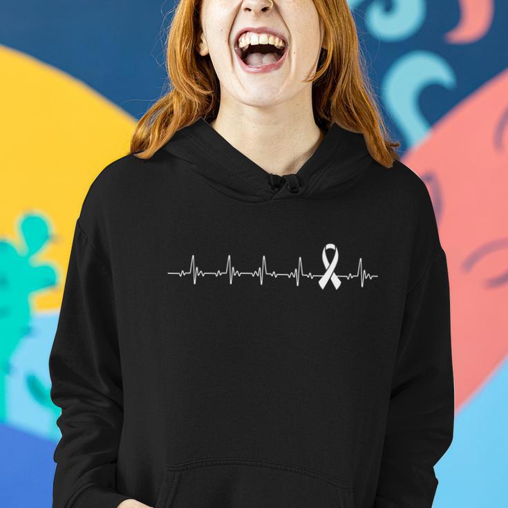 Breast Cancer Heartbeat Pulse V2 Women Hoodie Gifts for Her