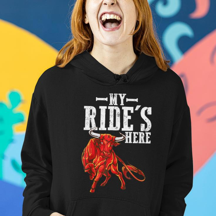 Bull Riding Pbr Rodeo Bull Riders For Western Ranch Cowboys Women Hoodie Gifts for Her