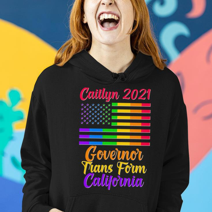 Caitlyn Jenner Governor Trans Form California Lgbt Us Flag Women Hoodie Gifts for Her