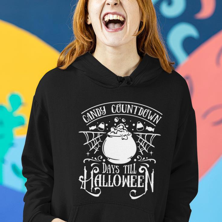 Candy Countdown Days Till Halloween Funny Halloween Quote V3 Women Hoodie Gifts for Her