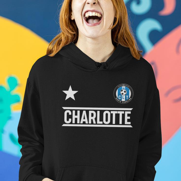 Charlotte North Carolina Soccer Jersey Women Hoodie Gifts for Her