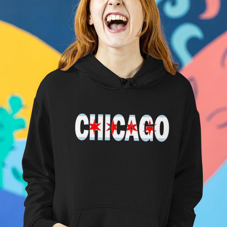 Chicago Flag Star Logo Women Hoodie Gifts for Her