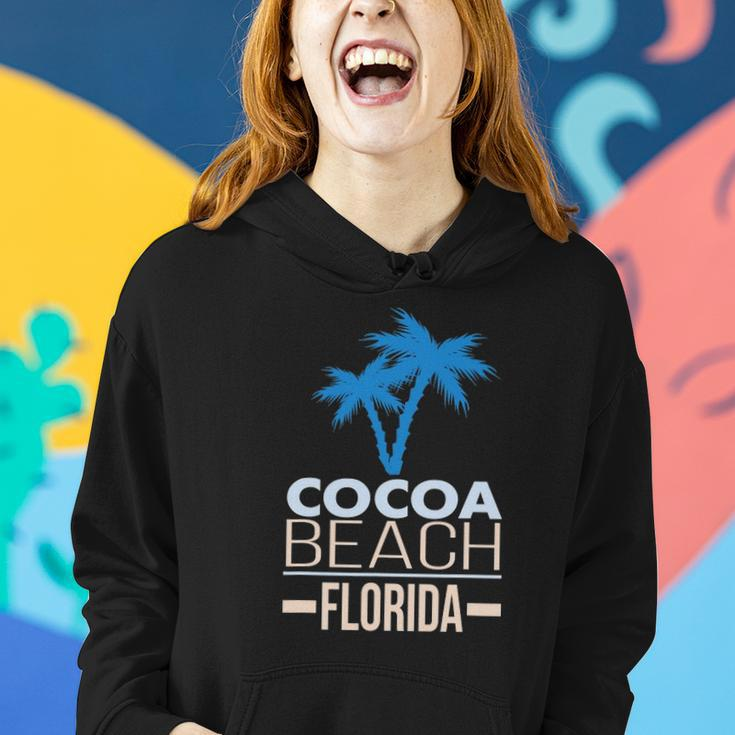 Cocoa Beach Florida Palm Tree Women Hoodie Gifts for Her