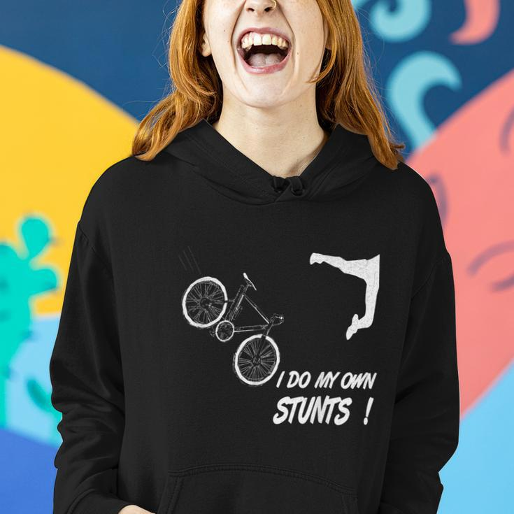 Cyclist Bike Bicycle Crash Accident Humor Funny Bikes Women Hoodie Gifts for Her