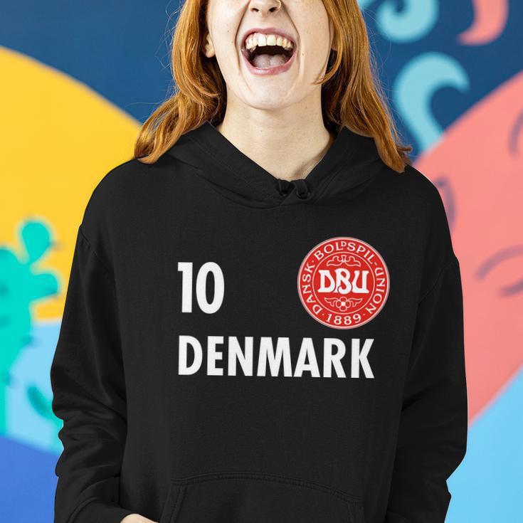 Denmark Danish Soccer No 10 Dbu Logo Women Hoodie Gifts for Her