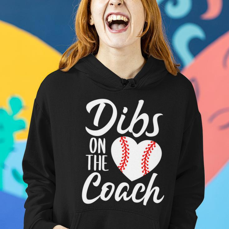 Dibs On The Coach Funny Baseball Heart Cute Mothers Day Tshirt Women Hoodie Gifts for Her