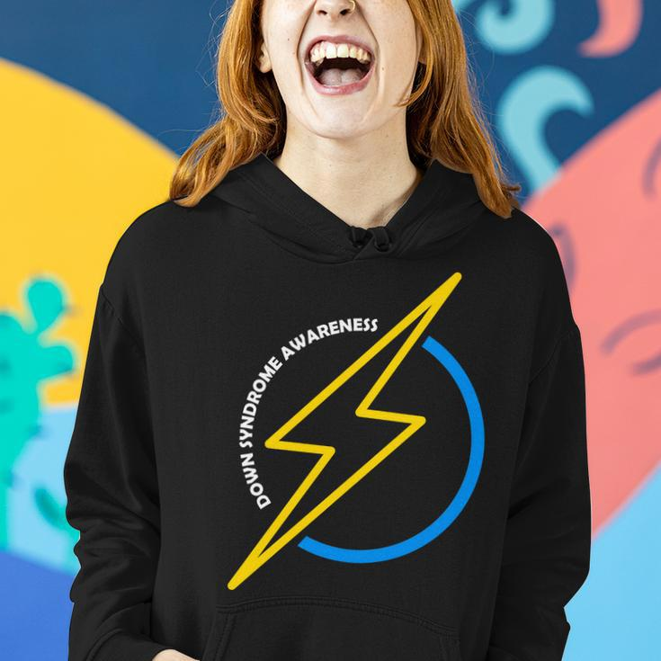 Down Syndrome Awareness Lightning Bolt Women Hoodie Gifts for Her