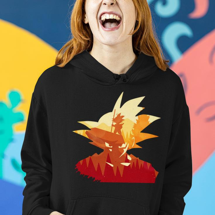 Dragon Fighter Silhouette Illustration Tshirt Women Hoodie Gifts for Her