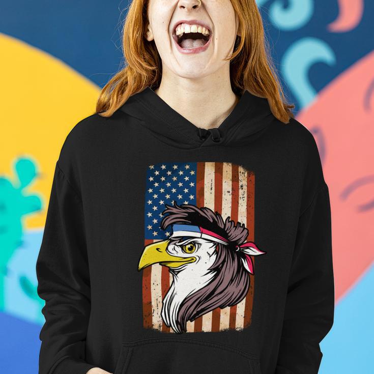 Eagle Mullet Usa American Flag Merica 4Th Of July Meaningful Gift V2 Women Hoodie Gifts for Her