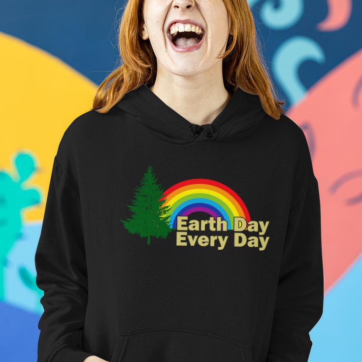 Earth Day Every Day Rainbow Women Hoodie Gifts for Her