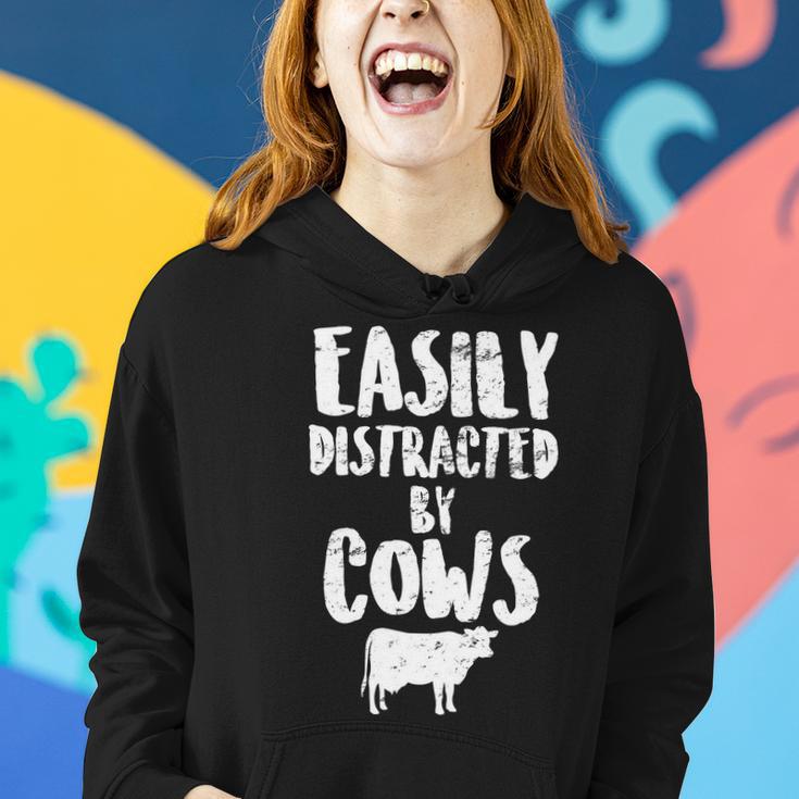 Easily Distracted By Cows Tshirt Women Hoodie Gifts for Her