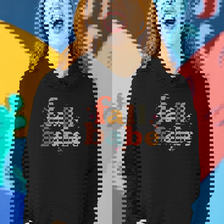 Fall Babe Colorful Sparkling Official Design Women Hoodie Graphic Print Hooded Sweatshirt Gifts for Her