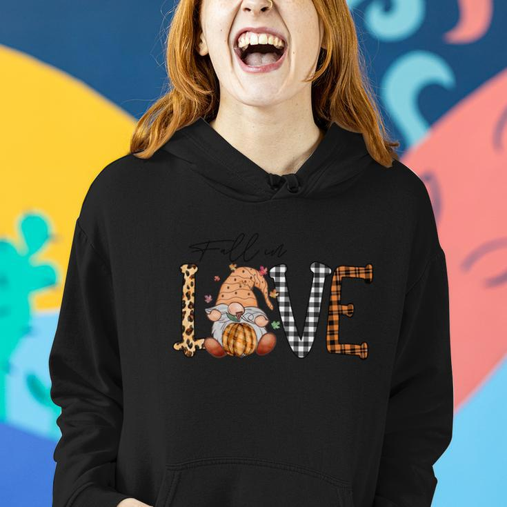 Fallin Love Thanksgiving Quote Women Hoodie Gifts for Her