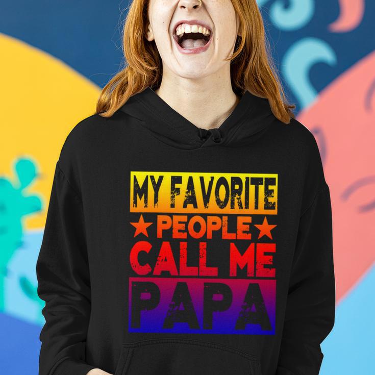 Family 365 My Favorite People Call Me Papa Grandpa Gift V2 Women Hoodie Gifts for Her