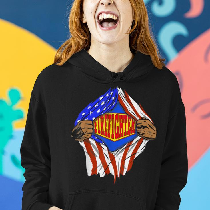 Firefighter Funny Super Firefighter Hero Job Women Hoodie Gifts for Her