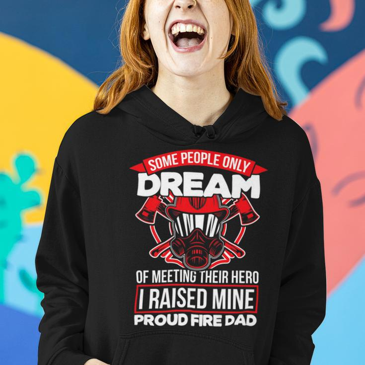Firefighter Proud Fire Dad Firefighter Dad Of A Fireman Father _ V2 Women Hoodie Gifts for Her