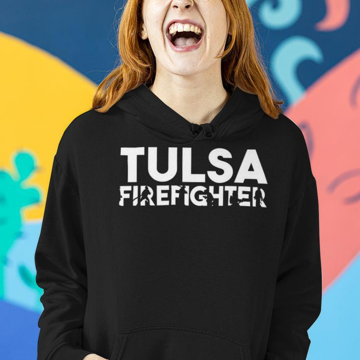 Firefighter Tulsa Firefighter Dad Proud Firefighter Fathers Day V3 Women Hoodie Gifts for Her