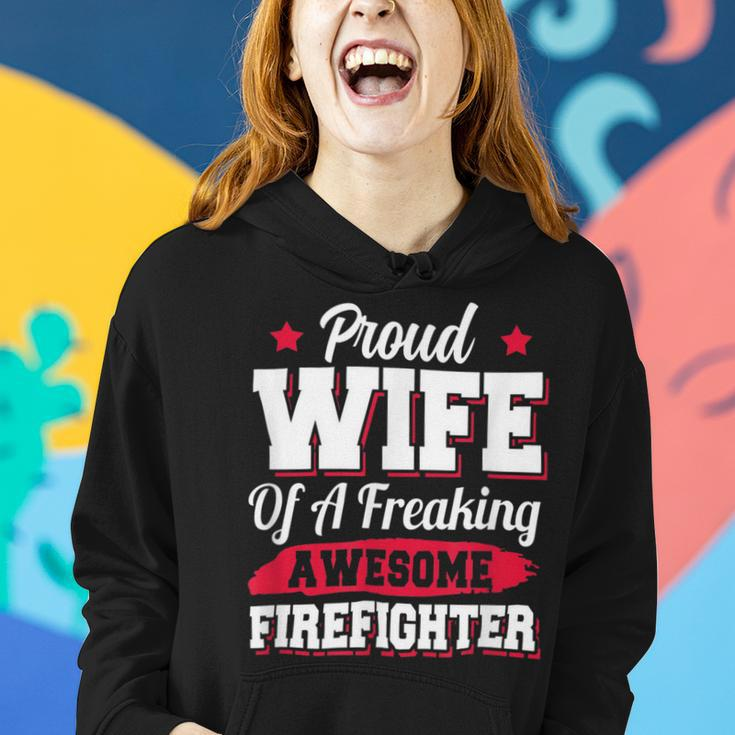 Firefighter Volunteer Fireman Firefighter Wife V3 Women Hoodie Gifts for Her