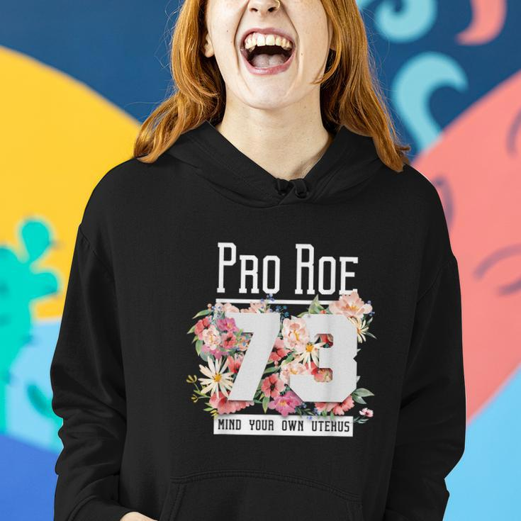 Floral Pro Choice 1973 Womens Rights Pro Roe Protect Women Hoodie Gifts for Her