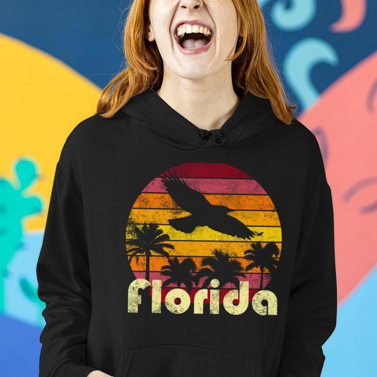 Florida Retro Sunset Women Hoodie Gifts for Her