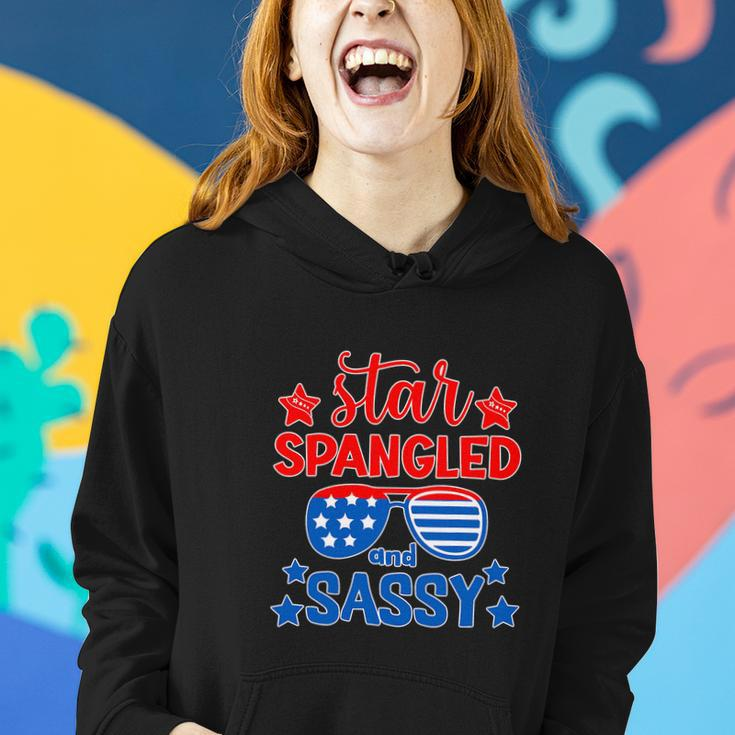 Funny 4Th Of July Star Spangled And Sassy Women Hoodie Gifts for Her