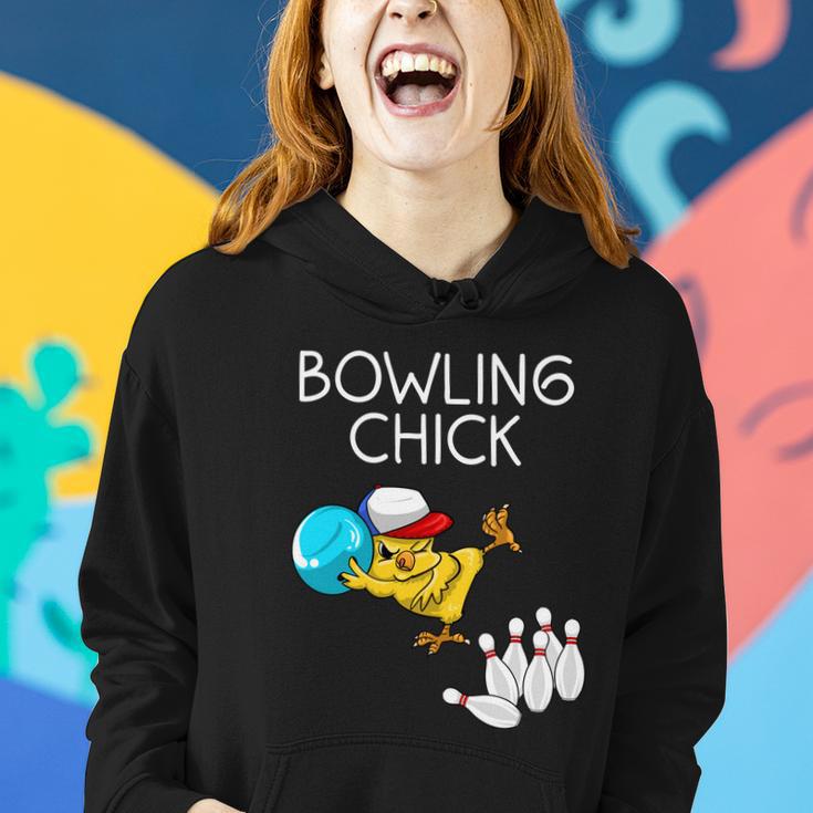 Funny Bowling Gift For Women Cute Bowling Chick Sports Athlete Gift Women Hoodie Gifts for Her