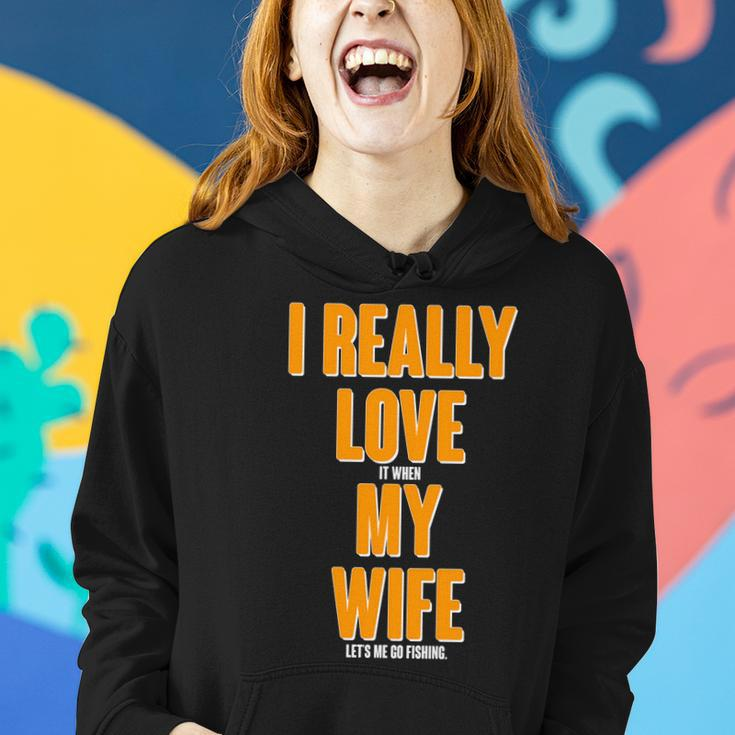 Funny Fishing I Really Love My Wife Tshirt Women Hoodie Gifts for Her