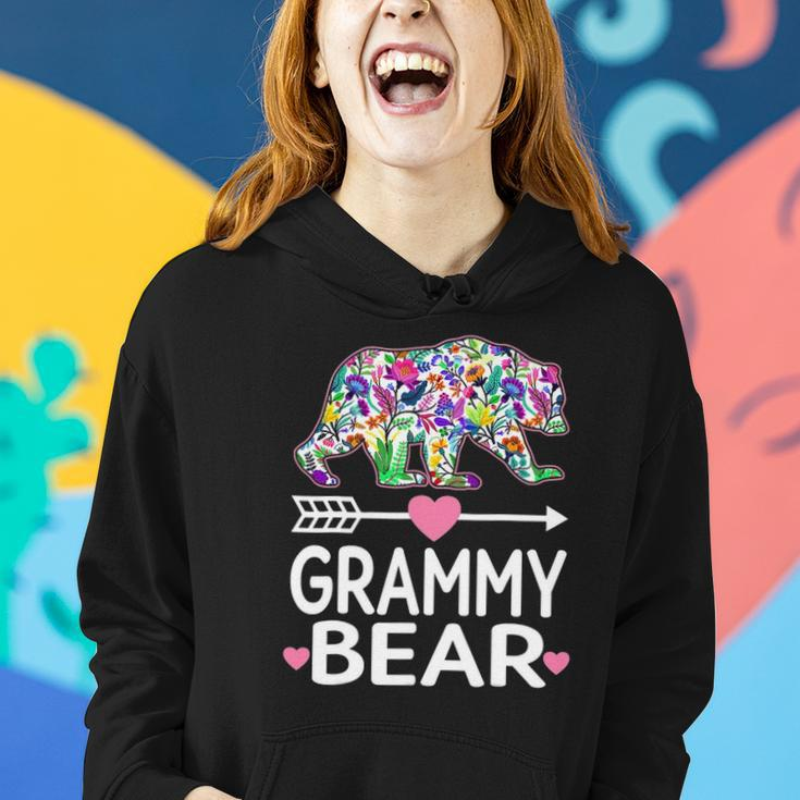 Funny Grammy Bear Mothers Day Floral Matching Family Outfits Women Hoodie Gifts for Her
