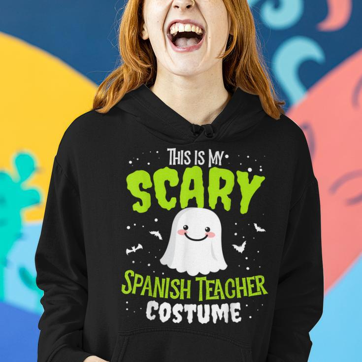 Funny Spanish Teacher Halloween School Nothing Scares Easy Costume Women Hoodie Gifts for Her