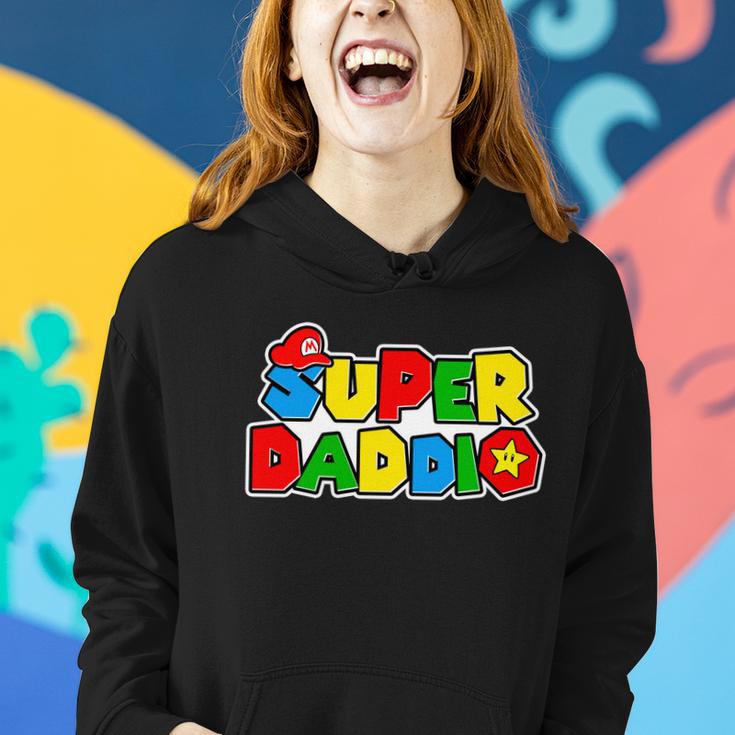 Funny Super Daddio Fathers Day Gamer Tshirt Women Hoodie Gifts for Her